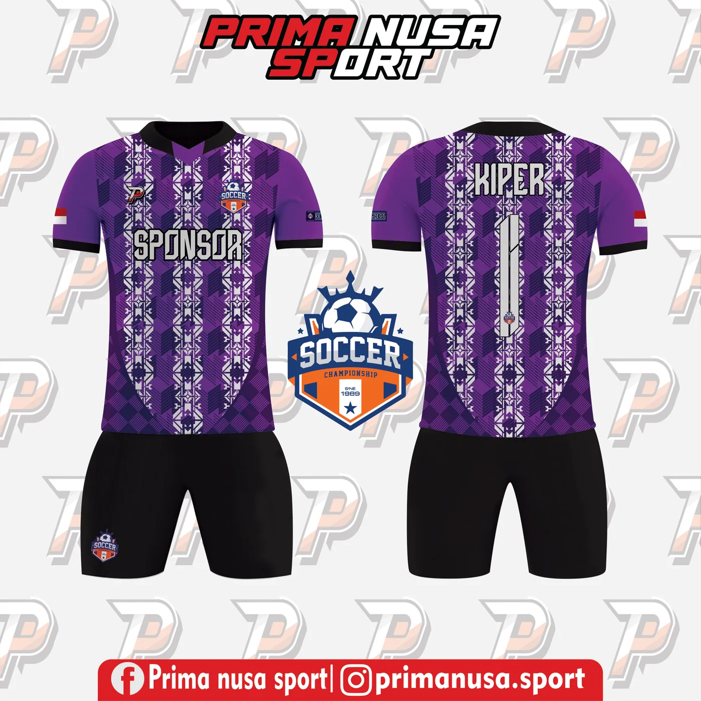 Jersey Kiper D-62 Cyan Electric Prima Nusa Sport